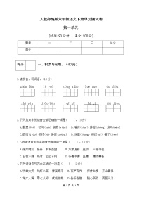 语文六年级下册第一单元单元综合与测试精品单元测试练习