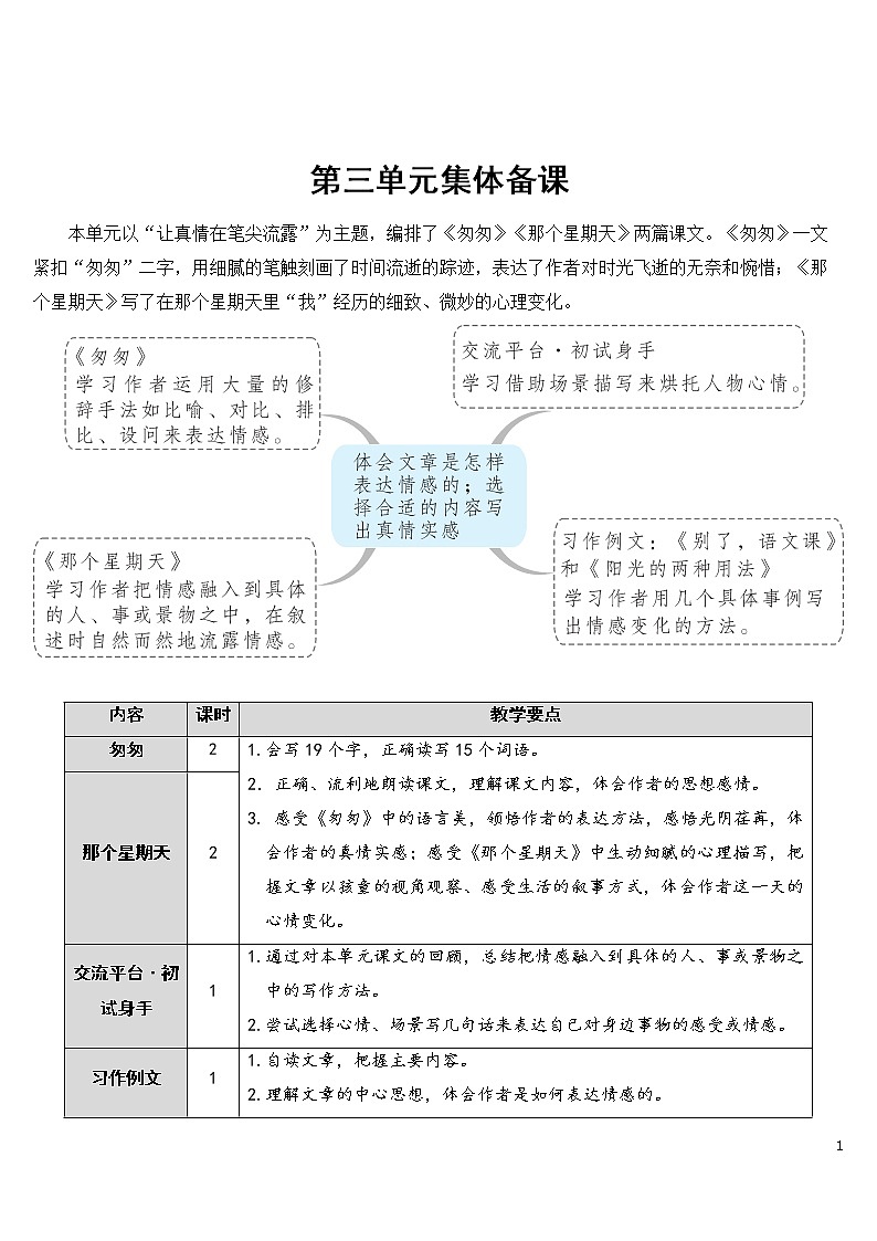 8 匆匆 优秀教案01