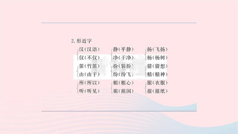 福建专版2019秋三年级语文上册单元考点小结一习题课件新人教版04