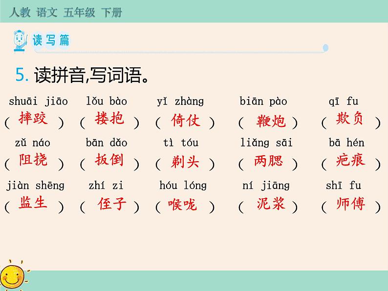 第五单元 知识小结 读写篇 课件03