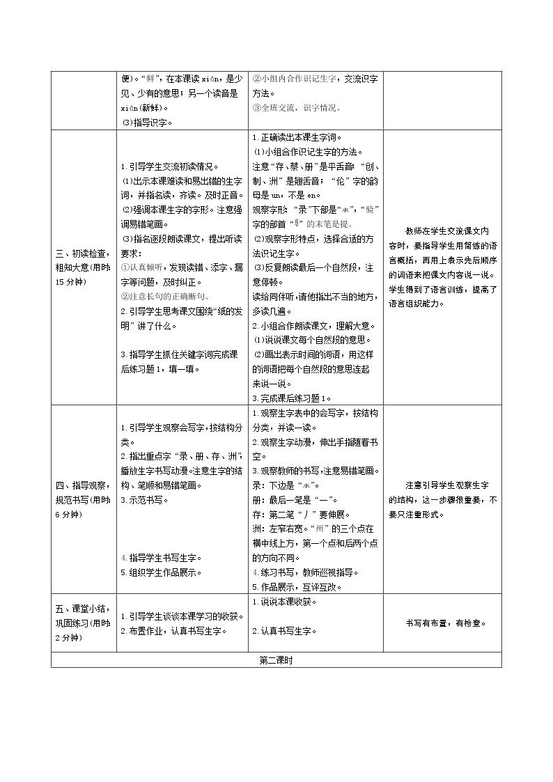 10《纸的发明》教案02