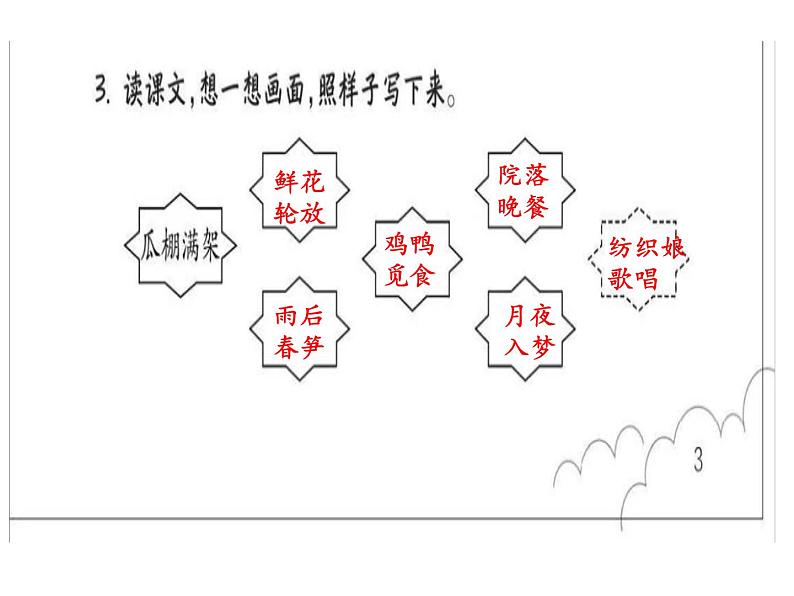 小学语文四年级下册第一单元作业本答案ppt作业本08