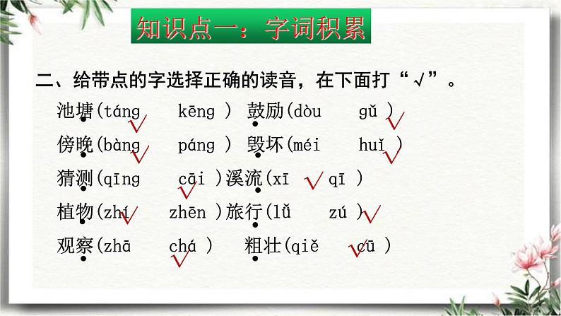 部编版二年级语文下册第一单元知识点梳理（课件）07