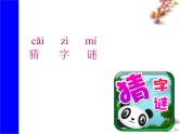 识字4《猜字谜》生字课件+视频