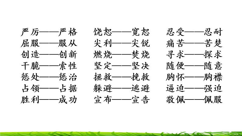 四年级上册语文专项复习课件：词语第7页