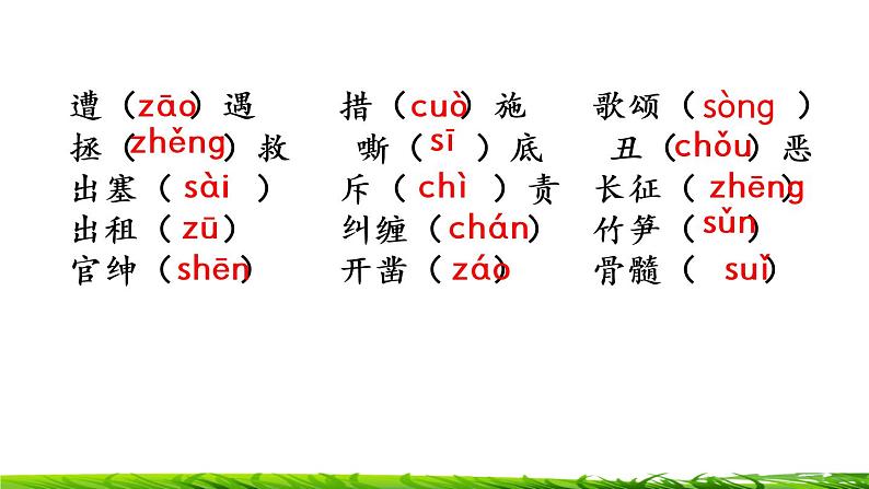 四年级上册语文专项复习课件：生字第3页