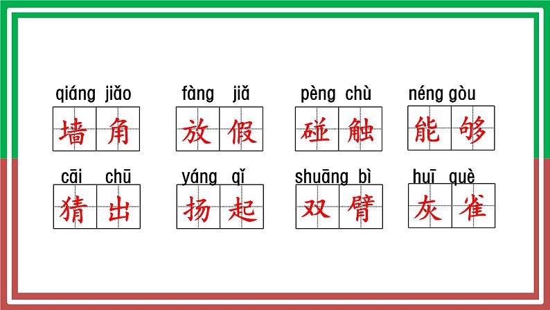 部编版三年级语文上册期末1-4单元复习课件06