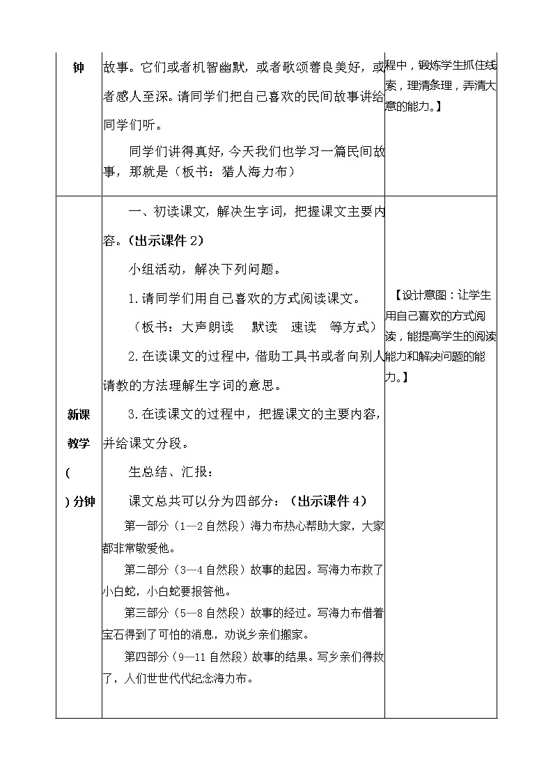 9 猎人海力布 教案02