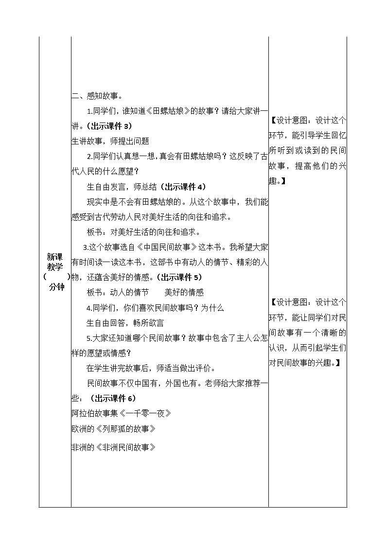 五年级上册第三单元 快乐读书吧：从前有座山 教案02
