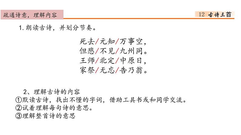 12、古诗三首 课件第7页