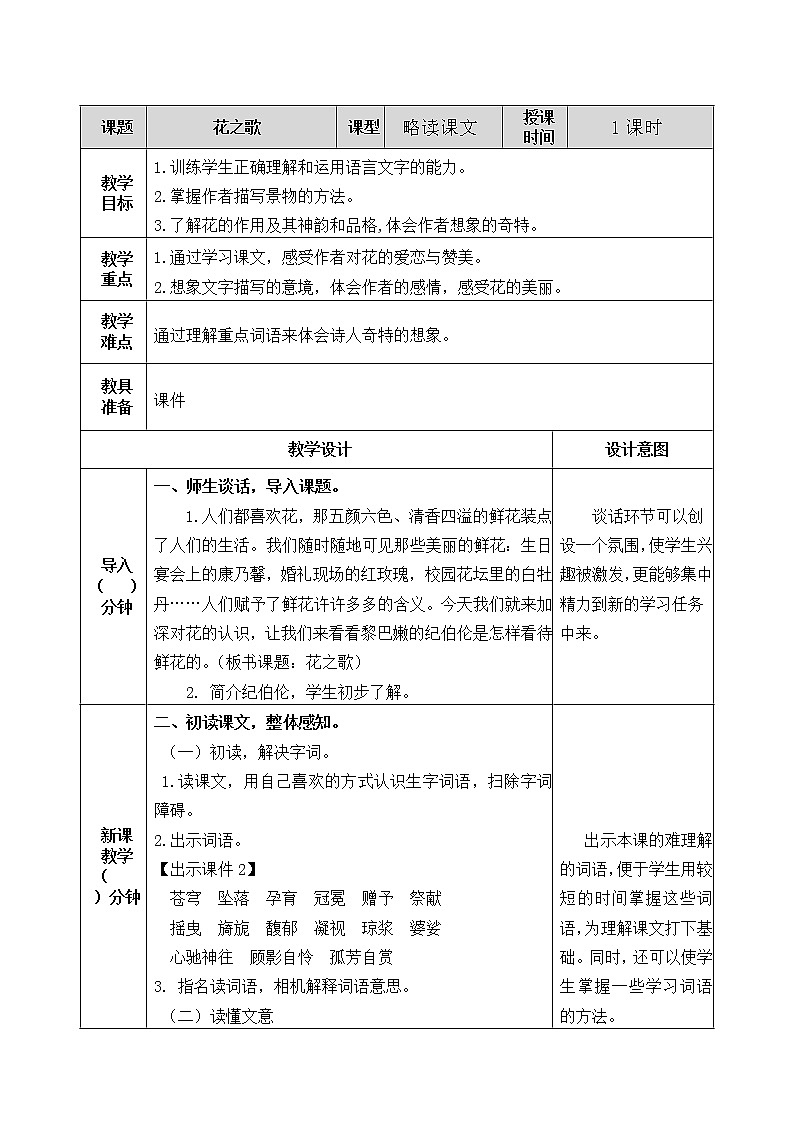 4 花之歌 教案01