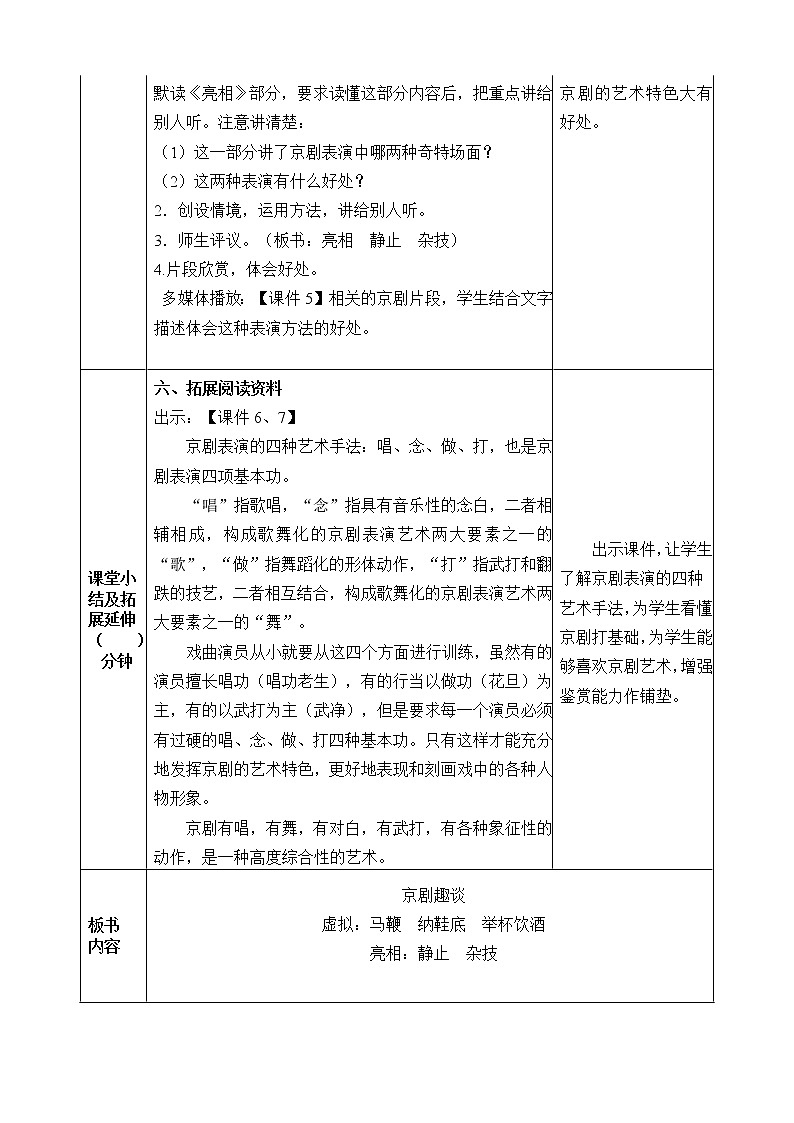 23 京剧趣谈 教案03