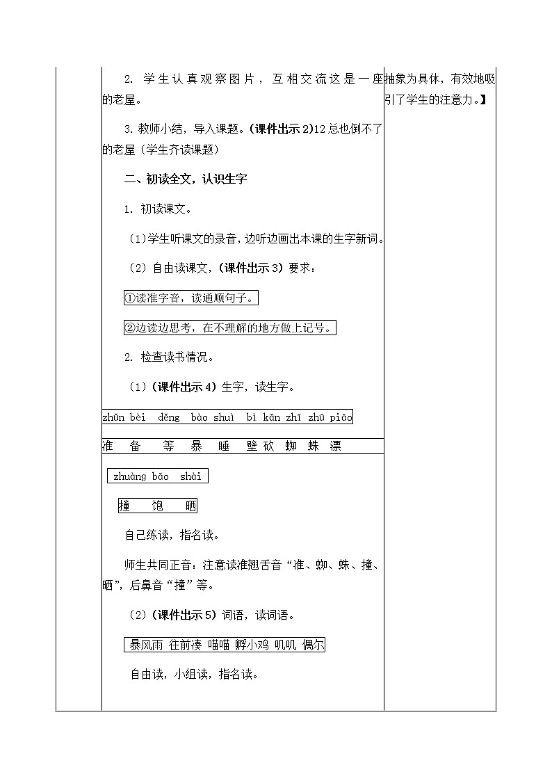 12 总也倒不了的老屋 教案02