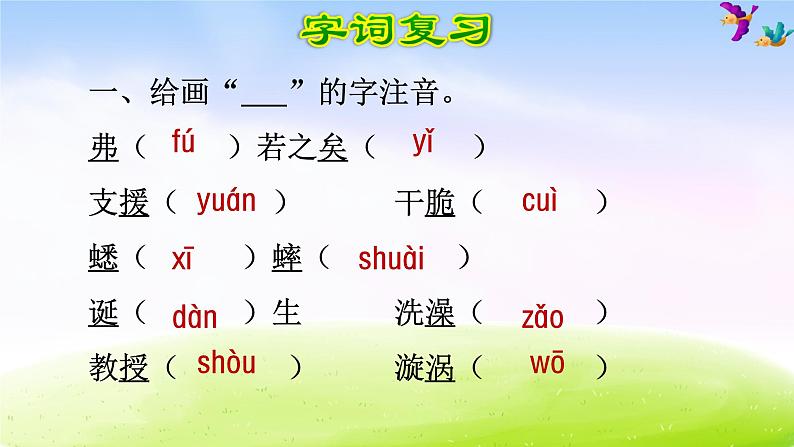 部编版六下语文期末冲刺之第5单元复习 试卷课件02