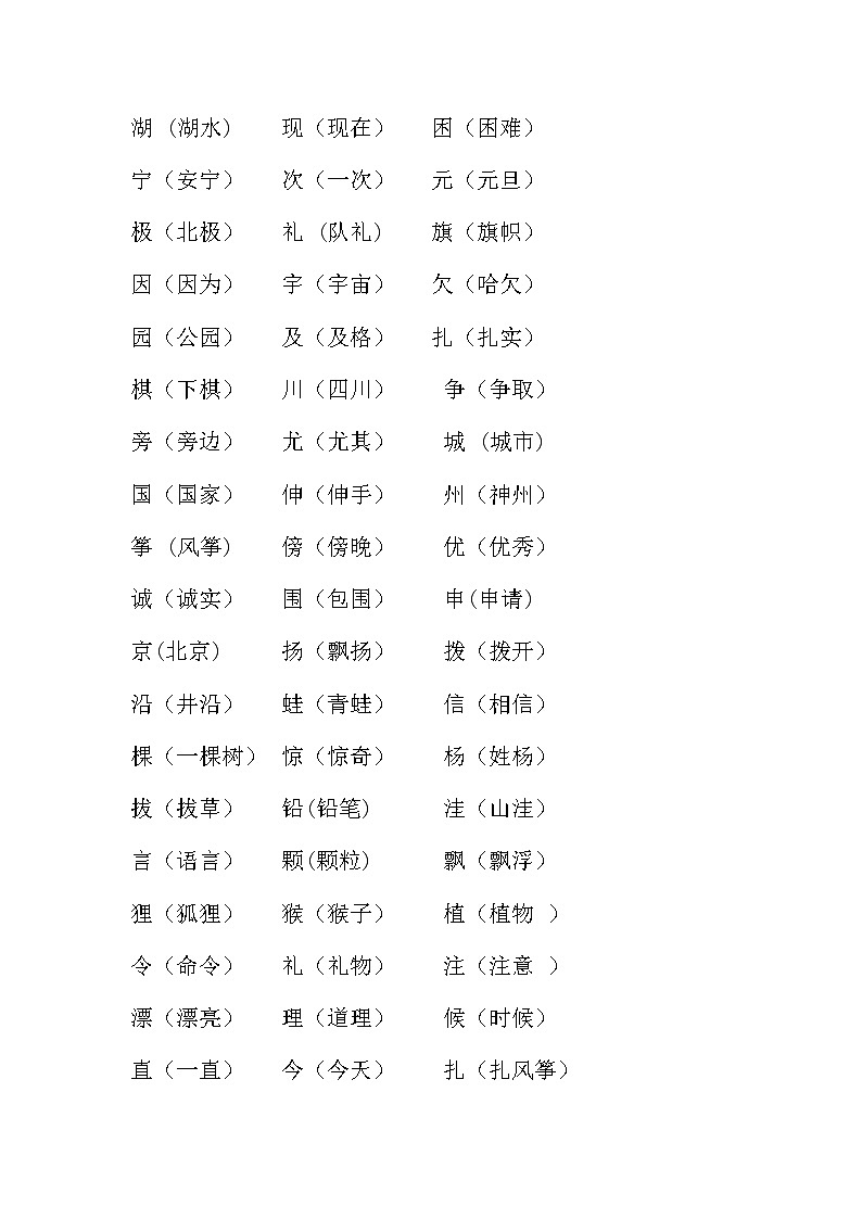 .部编版二年级语文上册：期末知识点总汇03