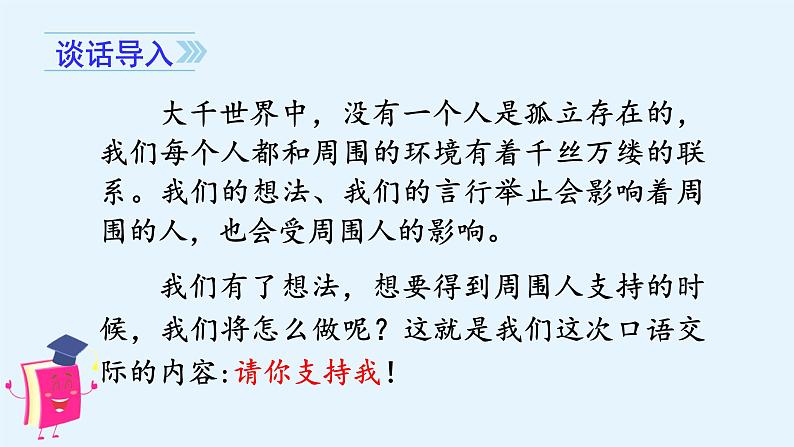 （教学课件）口语交际   请你支持我02