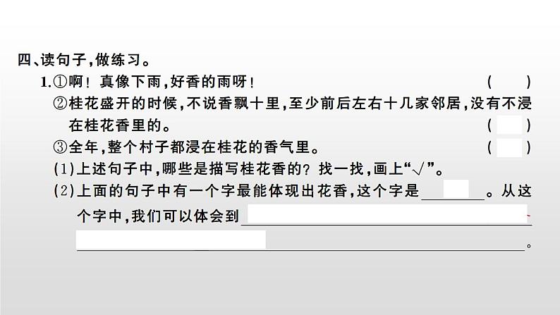 语文部编版五年级上册3.桂花雨(ppt课件+课时训练)04