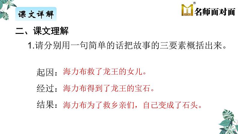 语文部编版五年级上册9.猎人海力布(ppt课件+课时训练)07