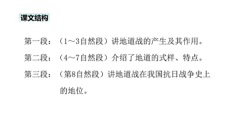 语文部编版五年级上册8.冀中的地道战(ppt课件+课时训练)07