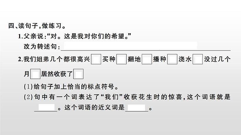 语文部编版五年级上册2.落花生(ppt课件+课时训练) -05