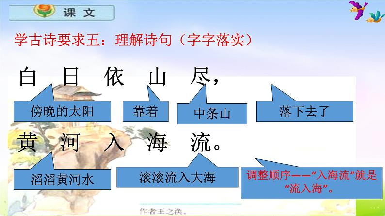 部编语文二年级上册8.《登鹳雀楼》课件第8页