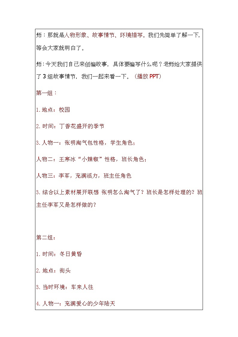 第四单元《习作：笔尖流出的故事》教案03