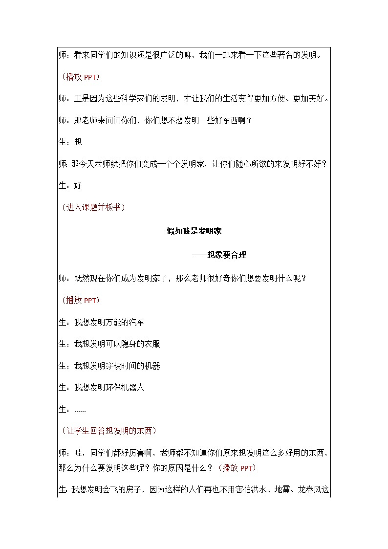小学作文《如果我是发明家》教案02