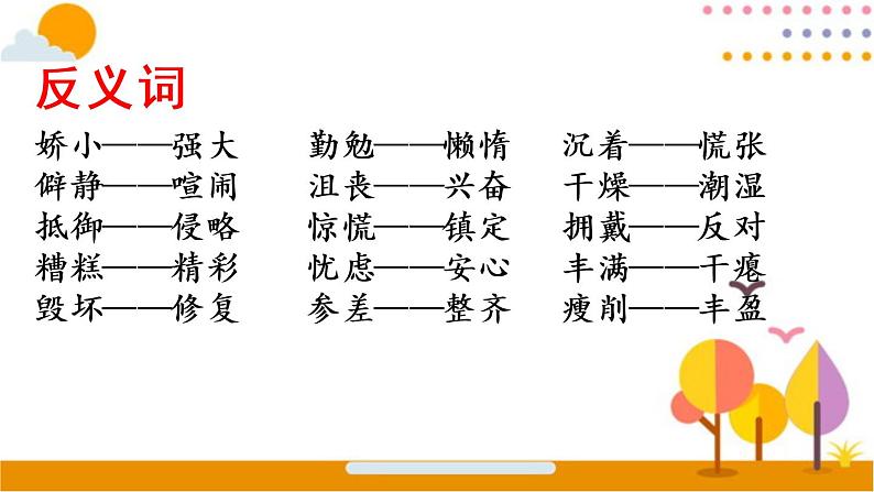 人教部编六年级上册语文期末词语专项复习（含答案） 练习课件06