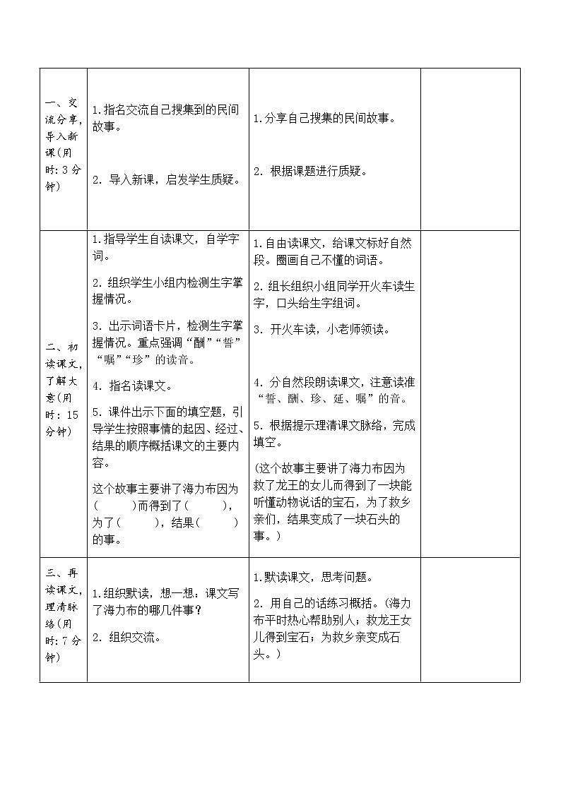 9 《猎人海力布》教学设计02