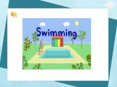 小学1-2年级看图写话《小鸭子学游泳》课件