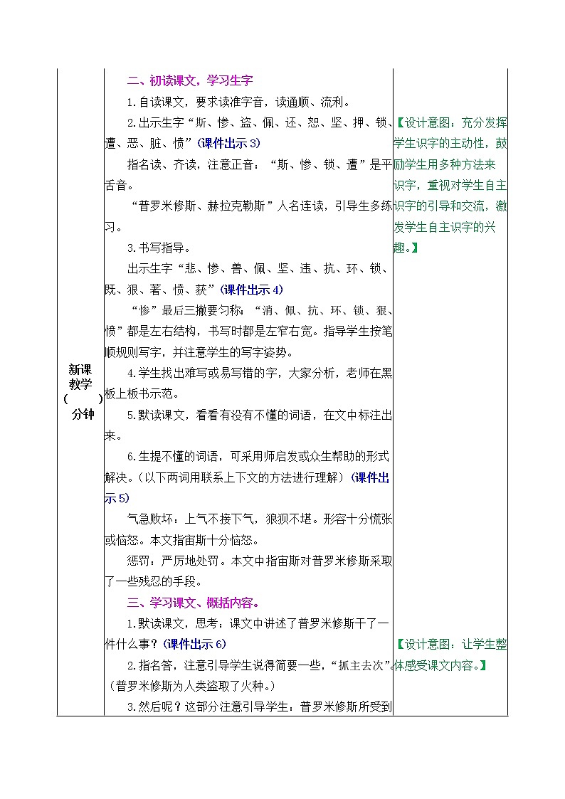 14普罗米修斯 教学设计02