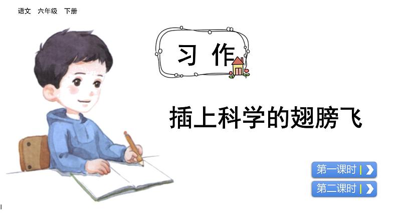 习作：插上科学的翅膀飞  课件（含视频素材 ）01