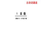 部編版語文六年級下冊-07古詩詞誦讀-01采薇（節(jié)選）-課件04