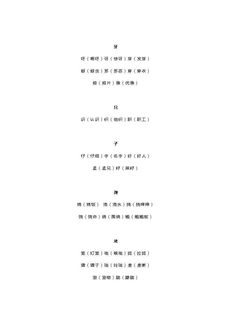 部编版二年级语文加偏旁组新字第3页