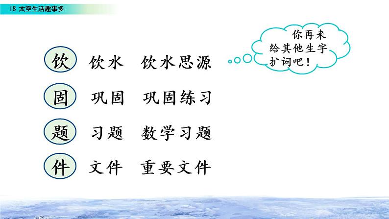 18 太空生活趣事多（教学课件）_人教部编版语文二下第7页