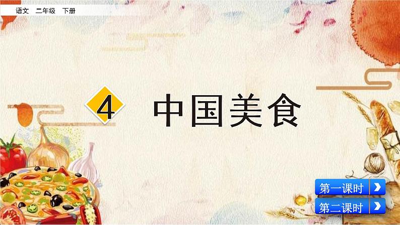 部编版语文二年级下册：识字4  中国美食 精品PPT课件（含音/视频）02