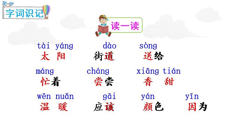 4 四个太阳（课件）小学语文一年级下册第4页