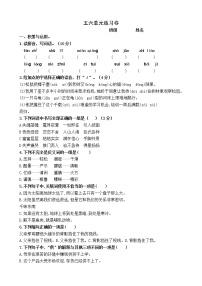 人教部编版五年级上册第六单元单元综合与测试单元测试巩固练习