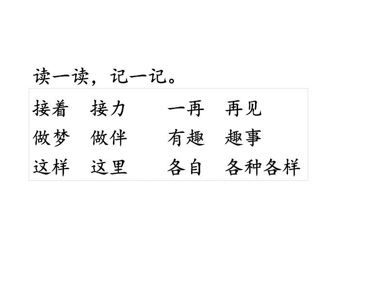 一年级下册语文课件-3.一个接一个（人教部编版）第7页