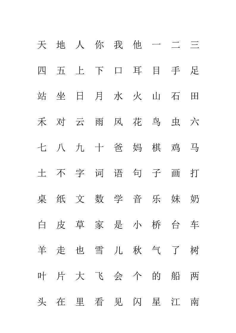 部编版一年级语文上册生字表“我会认”注音练习01