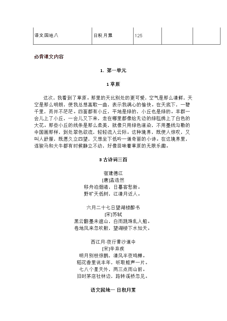 部编六上必背小学 语文 期末专区 六年级上册第2页