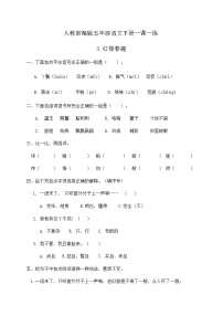 小学语文人教部编版五年级下册第二单元8* 红楼春趣优秀当堂达标检测题