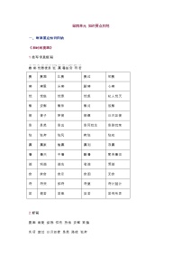 人教部编版三年级下册第四单元单元综合与测试导学案