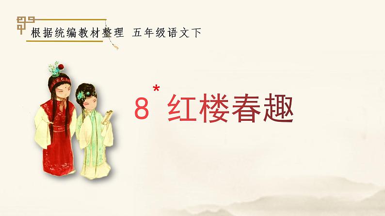 部编语文五下：8.红楼春趣 精品PPT课件+课文朗读01