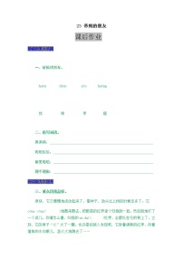 小学语文人教部编版三年级上册23 带刺的朋友课后复习题