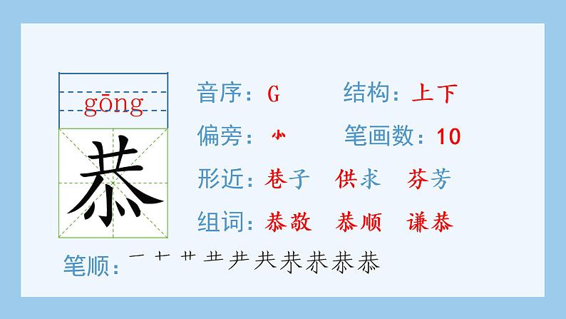 人教部编版语文四年级下册 18.文言文二则（生字+听写）PPT课件04