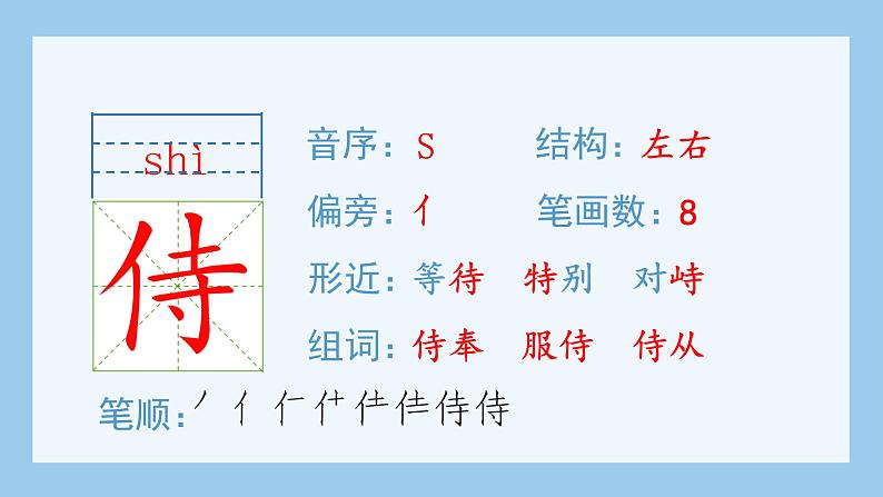 人教部编版语文四年级下册 15.白鹅（生字+听写）PPT课件08