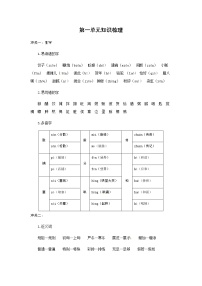 小学人教部编版第一单元单元综合与测试教案设计