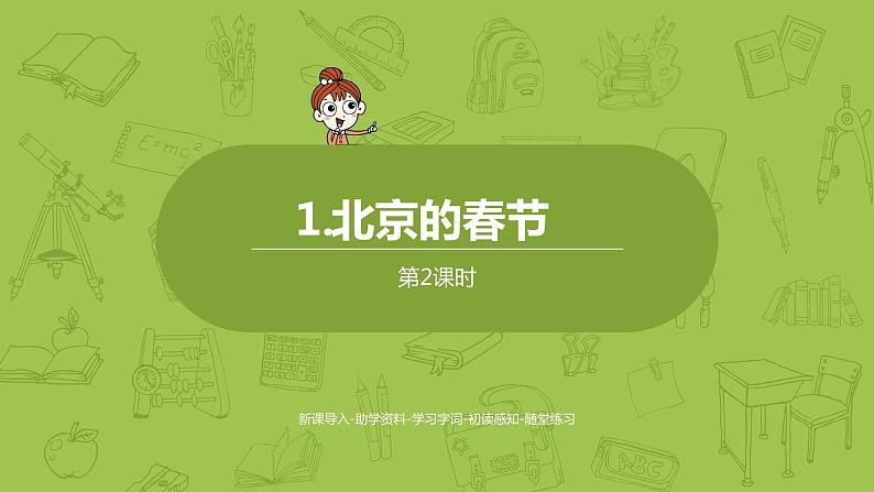 部编版六年级语文下册 1.1 北京的春节（PPT课件+素材）01