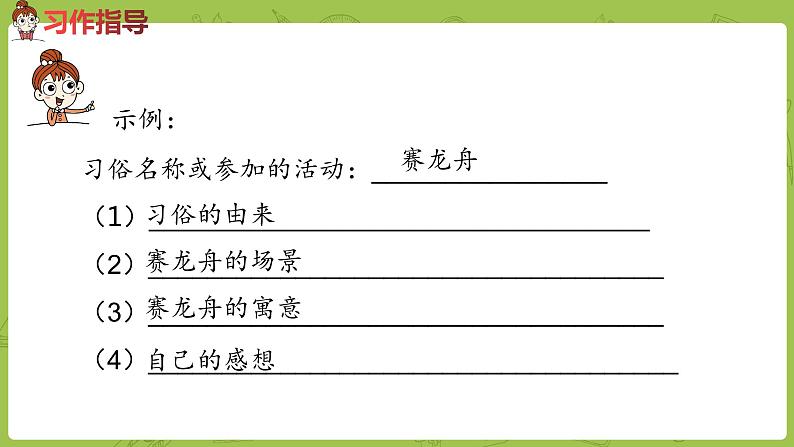 部编版六年级语文下册  习作：家乡的风俗（PPT课件+素材）06